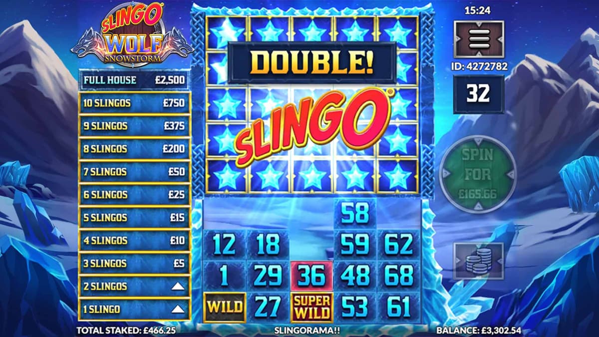 Slingo Wolf Snowstorm