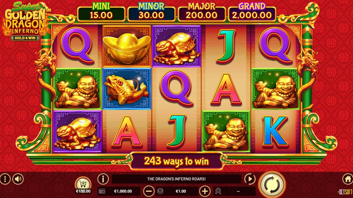 Super Golden Dragon Inferno: Hold & Win